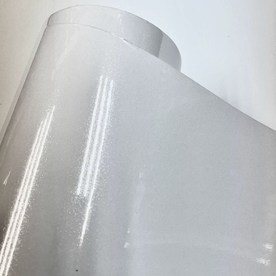 Glitter Vinyl Roll - 50cm*600cm Hochglänzende Weiße Glitzer-Diamant-Vinylfolie Aufkleberrolle Selbstklebend