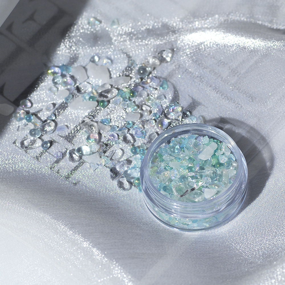 Embellishment Glue Craft - DIY Muschelharz-Edelsteine, unregelmäßige zerkleinerte Kristallmischung mit