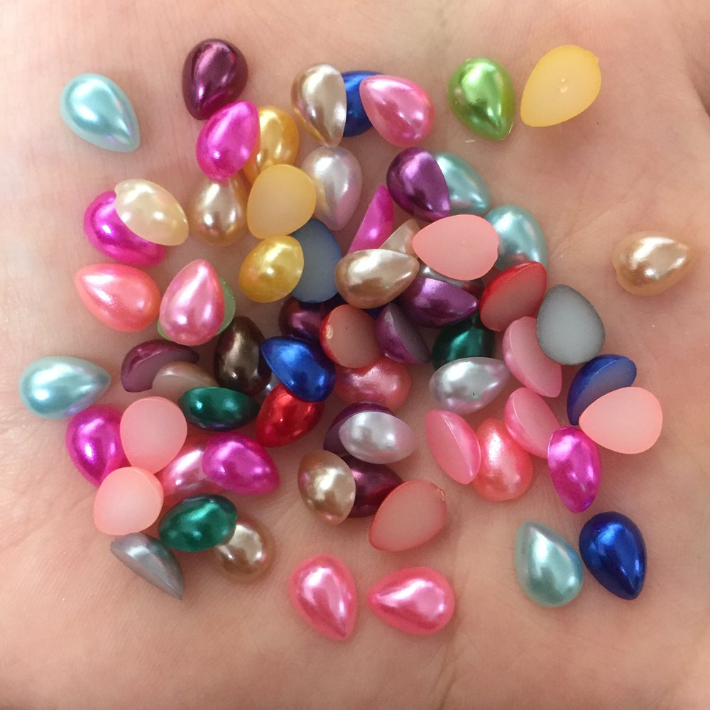 200PCS Harz Nette Tropfen Perl – Embellishment Glue Craft Bewertung und Preis