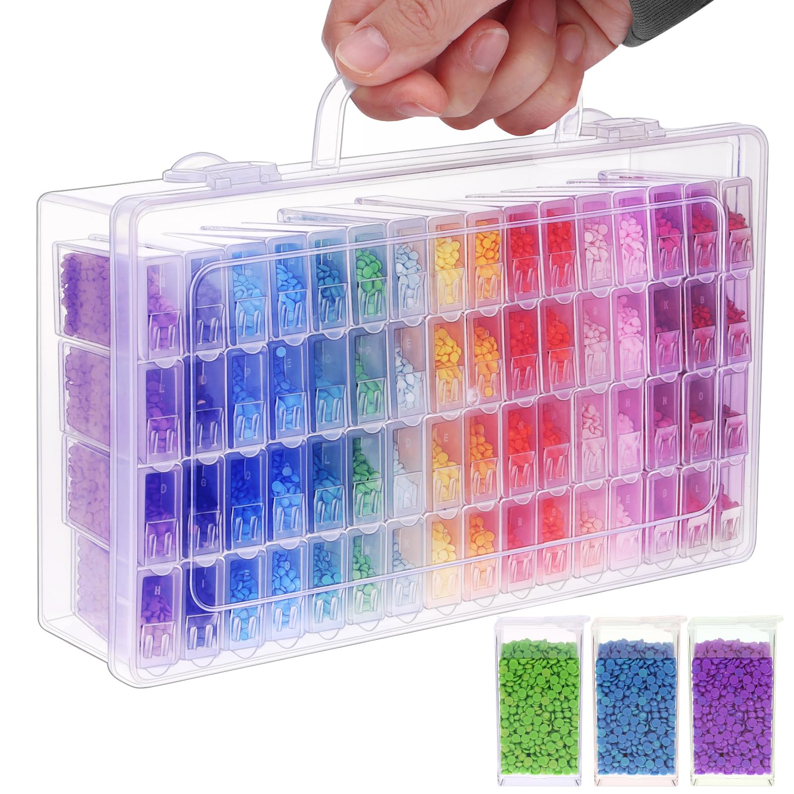 1/2/3/4er-Pack 64-Fächer Diama – Craft Embellishment Storage Bewertung und Preis