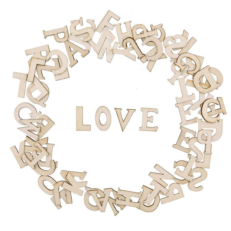 100 stücke Buchstaben Holz Alp – Embellish Craft Bewertung und Preis
