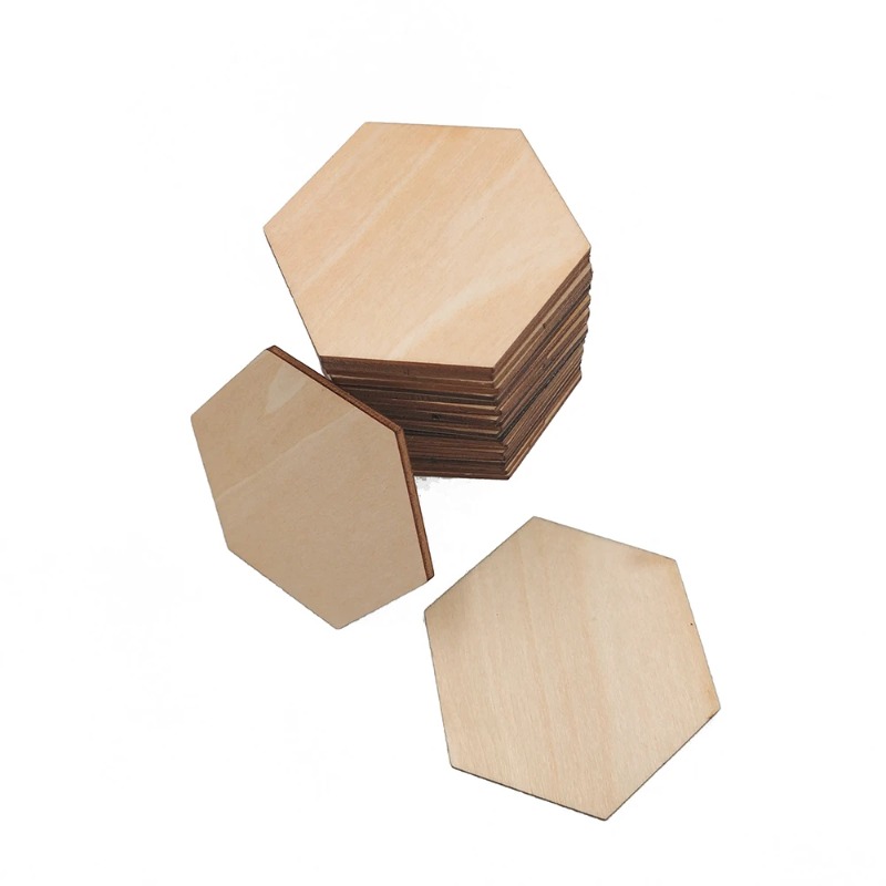 10–120 mm hölzerne sechseckige – Embellish Craft Bewertung und Preis