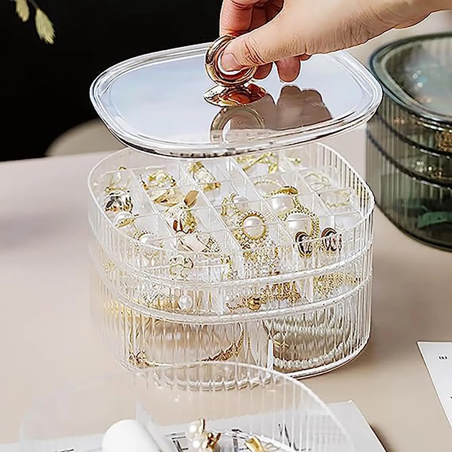 Schmuckbox, Schmuckorganizer m – Craft Embellishment Storage Bewertung und Preis