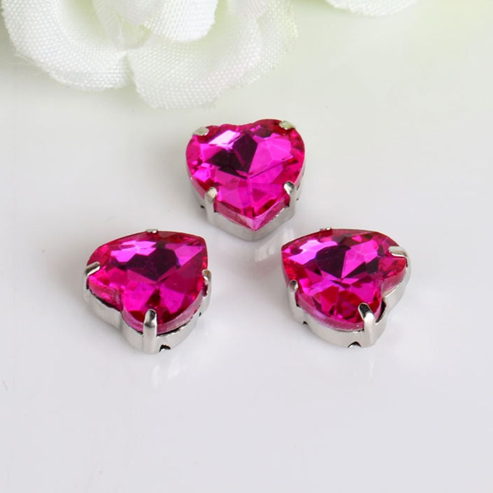 50 Stück/Packung Herzförmige G – Sew On Rhinestone Bewertung und Preis