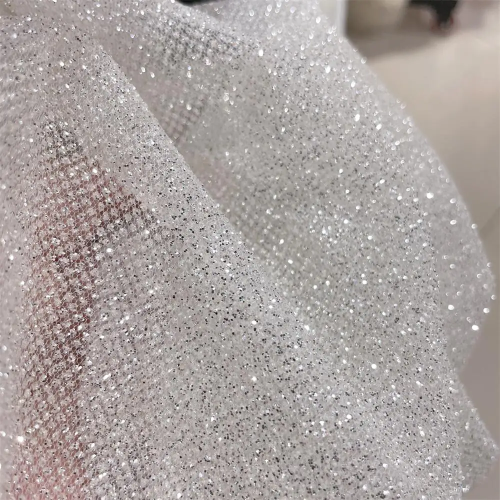 Superdensity-Silber Glitter Ne – Crystal Mesh Fabric Bewertung und Preis