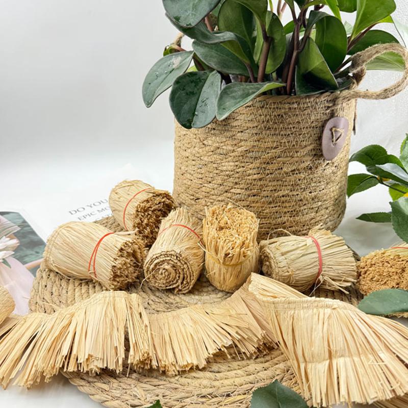 NEU 1M Jute-Fransen-Borte Raff – Tassel Fringe Trim Bewertung und Preis
